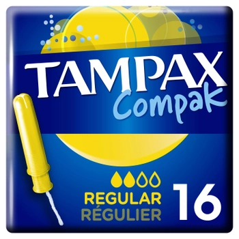 Тампони Tampax Compak Regular Duo c аплікатором 16 шт (4015400219507)
