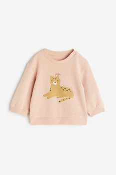 Світшот рожевий Леопард H&M 104см (400094173)