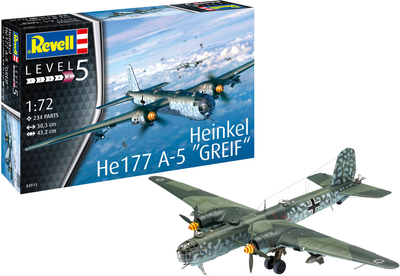 Збірна модель Revell Heinkel He-177A-5 Greif масштаб 1:72 (4009803039138)