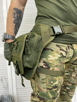 Тактична сумка поясна на ногу Tactical Bag Хакі