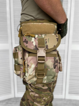 Тактична сумка поясна на ногу Tactical Bag Multicam Elite