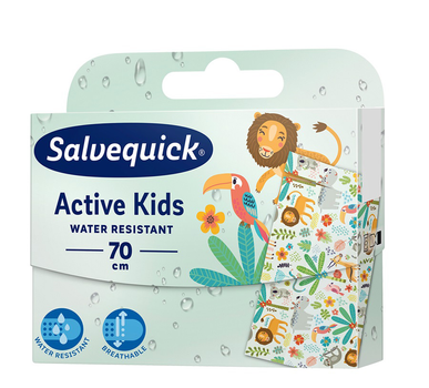 Plastry Salvequick Active Kids dla dzieci do cięcia 70 cm (7070866033811)