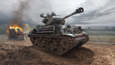 Model do składania Italeri M4A3E8 Sherman Fury Panzer skala 1:35 (8001283065290)