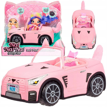 Машинка для ляльок Mаttel Плюшевий кабріолет Na! Na! Na! Surprise (0035051572411)