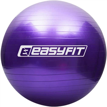 М'яч для фітнесу гімнастичний, фітбол для вагітних EasyFit EF-3006-V 55 см Фіолетовий (56002218)