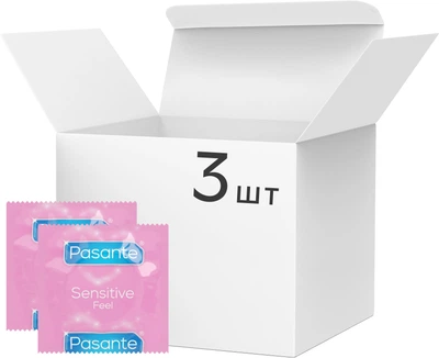 Презервативи Pasante Sensitive Feel Ультратонкі 3 шт (ROZ6400230106)
