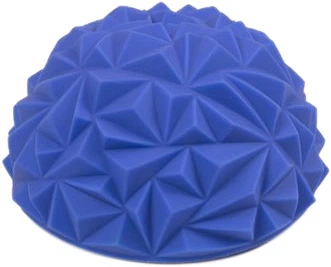 Полусфера массажная киндербол EasyFit Rock EF-3000-BL 16 см риф балансировочная кочка камни, массажер для ног и рук Синяя (56001214)