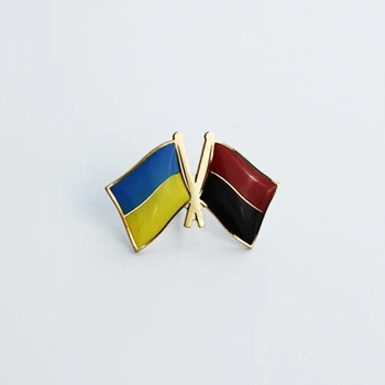 Значок Dobroznak прапори України / УПА (позолота) (8290)