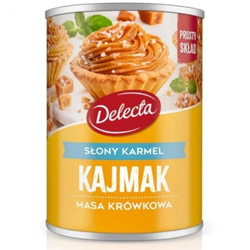 Каймак Delecta польське варене згущене молоко смак Солона карамель Kajmak Masa Krowkowa 400 г