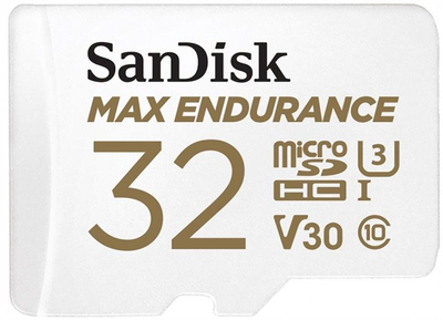Карта памяти SanDisk MicroSDHC 32GB UHS-I/U3 Class 10 Max Endurance (SDSQQVR-032G-GN6IA)