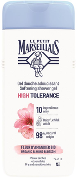 Żel pod prysznic Le Petit Marseillais Shower Gel High Tolerance delikatny z kwiatem migdału bio 400 ml (3574661655024)