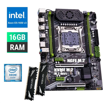 Комплект Intel X99 Pro V1 / Qiyida X99 E5-A99 LGA 2011-3 / Intel Xeon E5-1650v3 3.5-3.8 GHz / 16GB DDR4