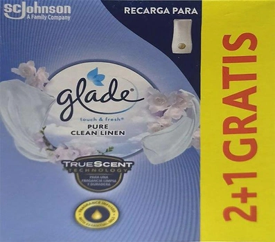 Odświeżacz powietrza Glade One Touch Recambio Pure Clean Linen 200 ml (5000204992250)