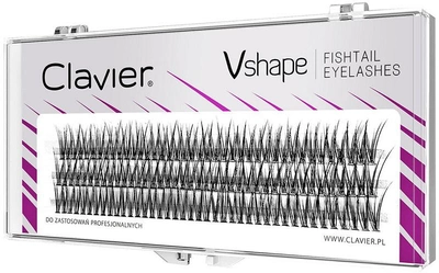 Kępki rzęs Clavier Vshape Fishtail Eyelashes 14 mm (5907465652858)