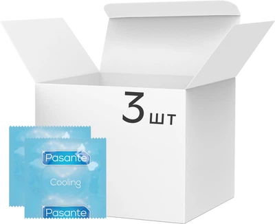 Презервативи Pasante Cooling Охолоджувальні 3 шт (ROZ6400230126)