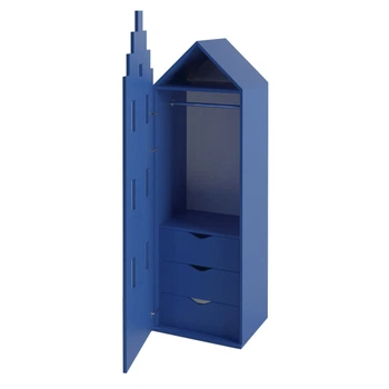 Детский шкаф Амстердам Little Room Little Room Baby House синий (SIN-44352-8)