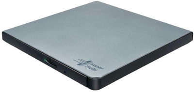 Zewnętrzny napęd optyczny Hitachi-LG Externer DVD-Brenner HLDS GP57ES40 Slim USB Silver (GP57ES40.AHLE10B)