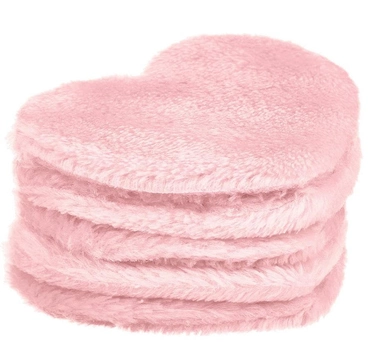 Косметичні подушечки Glov Heart Pads багаторазові рожеві 5 шт (5907440743823)