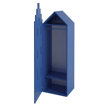 Гардеробный детский шкаф Амстердам Little Room Little Room Baby House синий (SIN-44352-3)