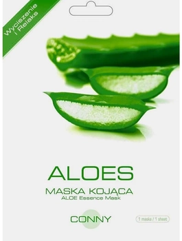 Маска для обличчя Conny Aloe Essence Mask заспокійлива тканинна 23 г (8809361272475)