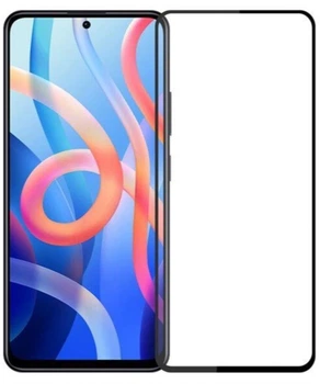Защитное стекло 5D на весь экран для Xiaomi Poco M4 Pro 5G Black