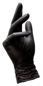 Перчатки нитриловые NITRYLEX черные XS 100 шт