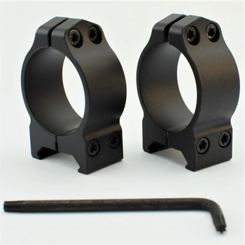 Кільця сталеві Warne Fixed Ring 30мм Low низькі