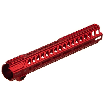 Цевье Strike industries Mlok Handguard Rail in Black 13.5" для AR-15 red