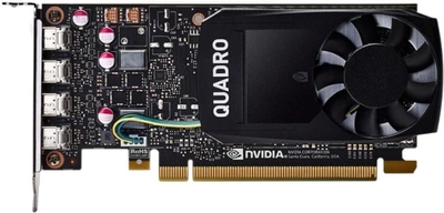 Відеокарта PNY PCI-Ex Quadro P1000 4GB GDDR5 (128bit) (1455/5000) (4 x miniDisplayPort) (VCQP1000DVIV2-PB)