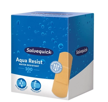 Пластырь Salvequick Aqua Resist водонепроницаемый размер S 100 шт (7310616910024)