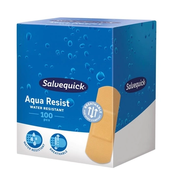 Пластир Salvequick Aqua Resist водонепроникний розмір M 100 шт (7310616910017)