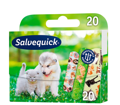 Пластырь Salvequick Animal Planet для детей 20 шт (7310610014063)