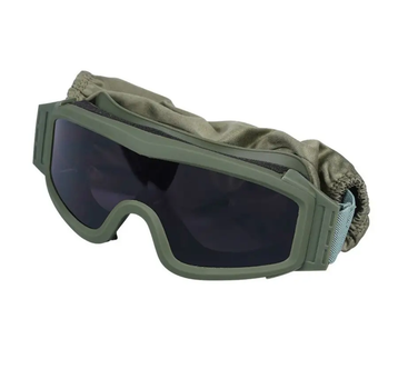 Тактична захисна маска окуляри зі змінними лінзами 3 кольори чохлом для зберігання 20х7.9х2.5 см (476043-Prob)