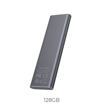 Внешний накопитель SSD HOCO UD7 с разъемом Type-C Extreme speed portable 128GB |USB3.1| Grey