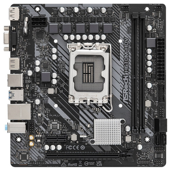 Материнская плата ASRock H610M-HDV s1700 H610 2xDDR4 HDMI DVI D-Sub mATX