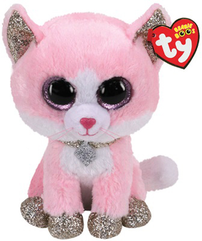 М'яка іграшка TY Beanie Boos Рожеве кошеня Fiona 15 см (TY36366)