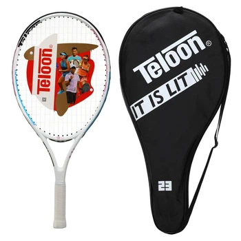 Ракетка для большого тенниса детская Teloon Tennis 3502-23 с чехлом 7-8 лет White