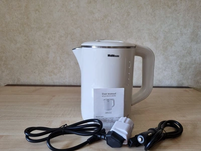 Автомобільний чайник, кухоль, термос MidiMouse 24-220V вольта 1200мл від прикурювача для авто, вантажівки, фури, дому