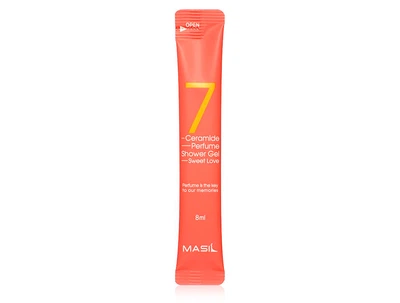 Гель для душа с керамидами с ароматом ириса Masil 7 Ceramide Perfume Shower Gel Sweet Love, 8мл