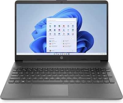 Ноутбук 15.6" HP 15s-fq0001sf Intel Celeron N4120 RAM 4GB SSD 128GB Windows 11 (UKR) - Уценка