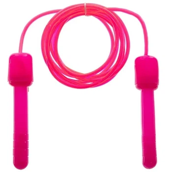 Скакалка детская с PVC жгутом SP-Sport FI-4899 (l-2,6м,d-5мм) Розовый