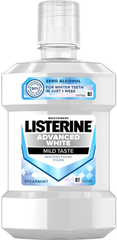 Ополіскувач для ротової порожнини Listerine Advanced White Mild Taste 1000 мл (3574661491967)