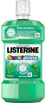 Płyn do płukania jamy ustnej Listerine Smart Rinse Mint dla dzieci 250 ml (3574661035246)