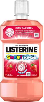 Płyn do płukania jamy ustnej Listerine Smart Rinse Berry dla dzieci 250 ml (3574660469325)