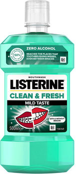 Ополіскувач для ротової порожнини Listerine Clean&Fresh 500 мл (3574661630199)