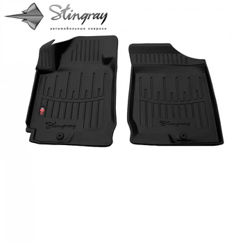 Автомобильные коврики в салон на Kia Ceed ED 06-12 передние черные Stingray КИА Сид АМ0046874