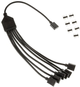 Розгалужувач KoLink ARGB 1-to-6 3-pin 30 см Black (PGW-AC-KOL-081)
