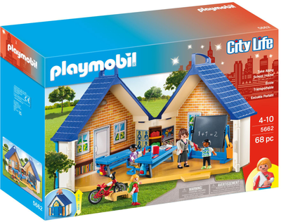 Ігровий набір фігурок Playmobil City Life Переносна школа (4008789056627)