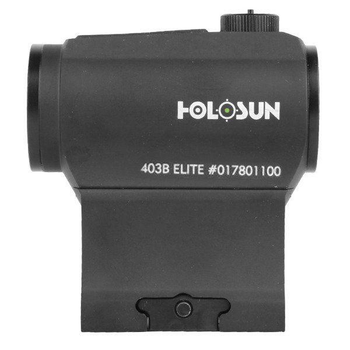 Коліматорний приціл (коліматор) Holosun HE403B-GR Elite Green Dot Sight з низьким кріпленням та високим