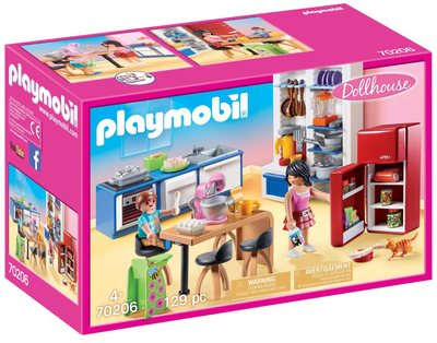 Zestaw figurek do zabawy Playmobil Dollhouse Rodzinna kuchnia (4008789702067)